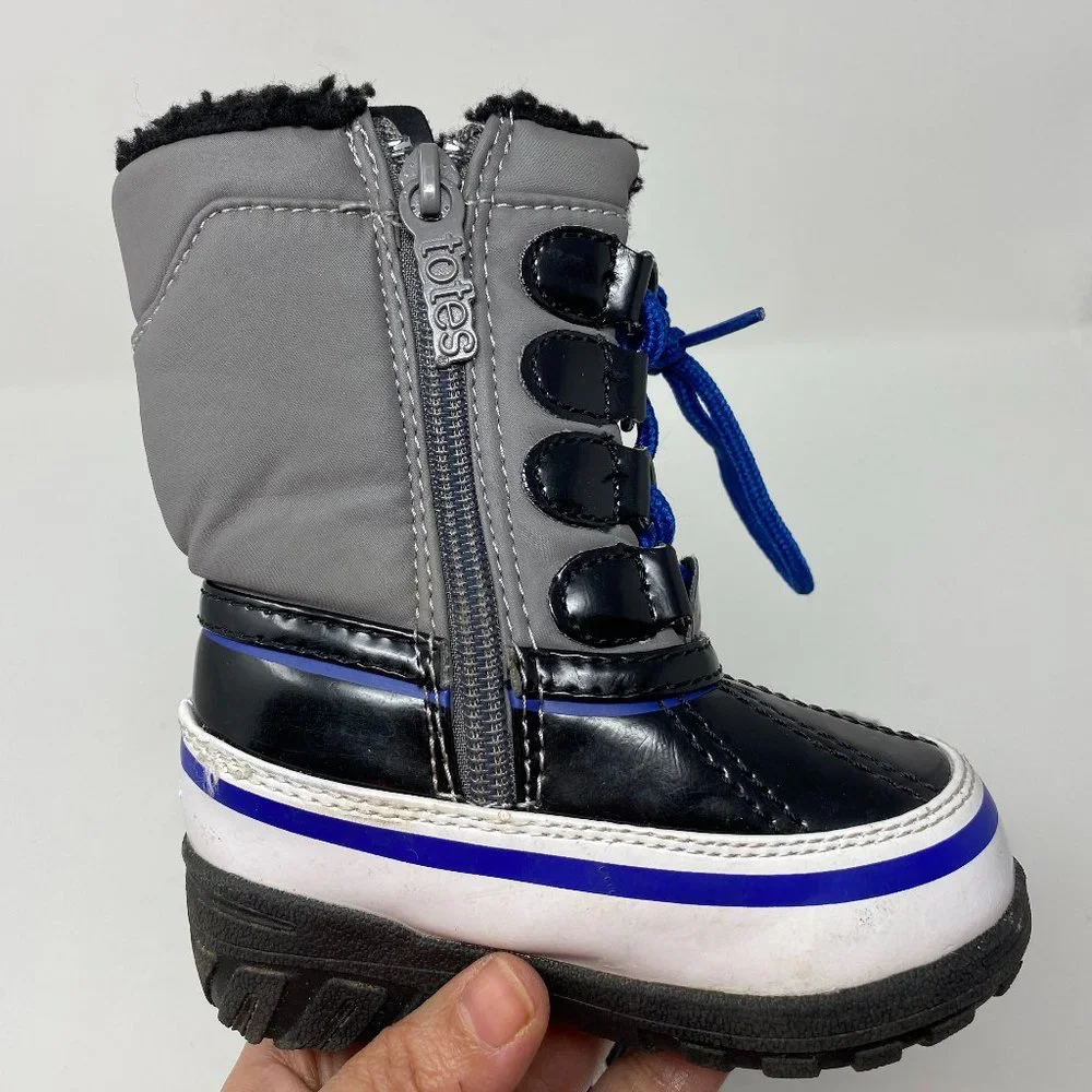Totes Baby Kids Rain Winter Boots Sz 5M